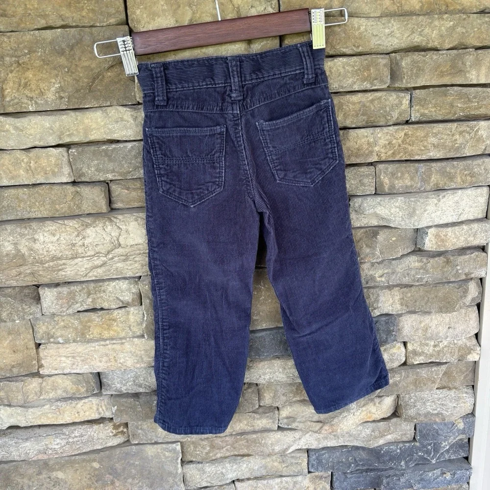 Old Navy Blue‎ Corduroy Navy Straight Leg Pants Boys 3T Toddler